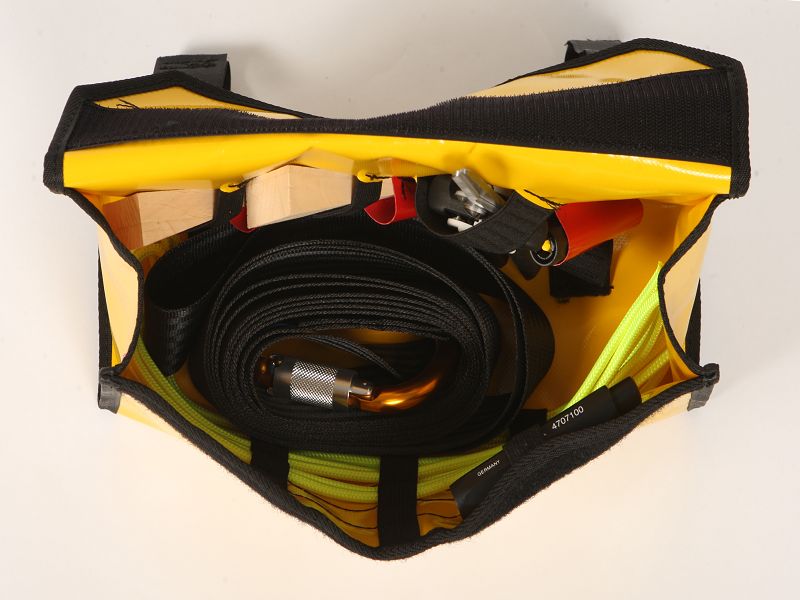 Einsatztasche Modell "FLB-T" gelb, für Atemschutzgeräteträger mit Bestückung