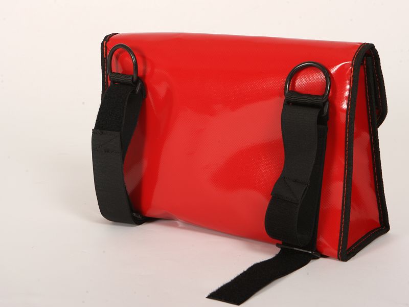 Fluchthaubentasche Modell "FH-1" Polymar rot (komplett)